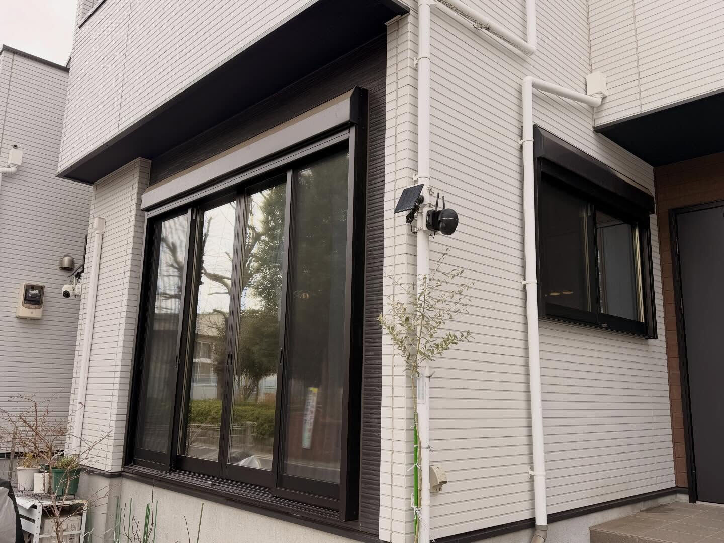 ミラー目隠しフィルム アンバー35をふじみ野市の一戸建てへ施工