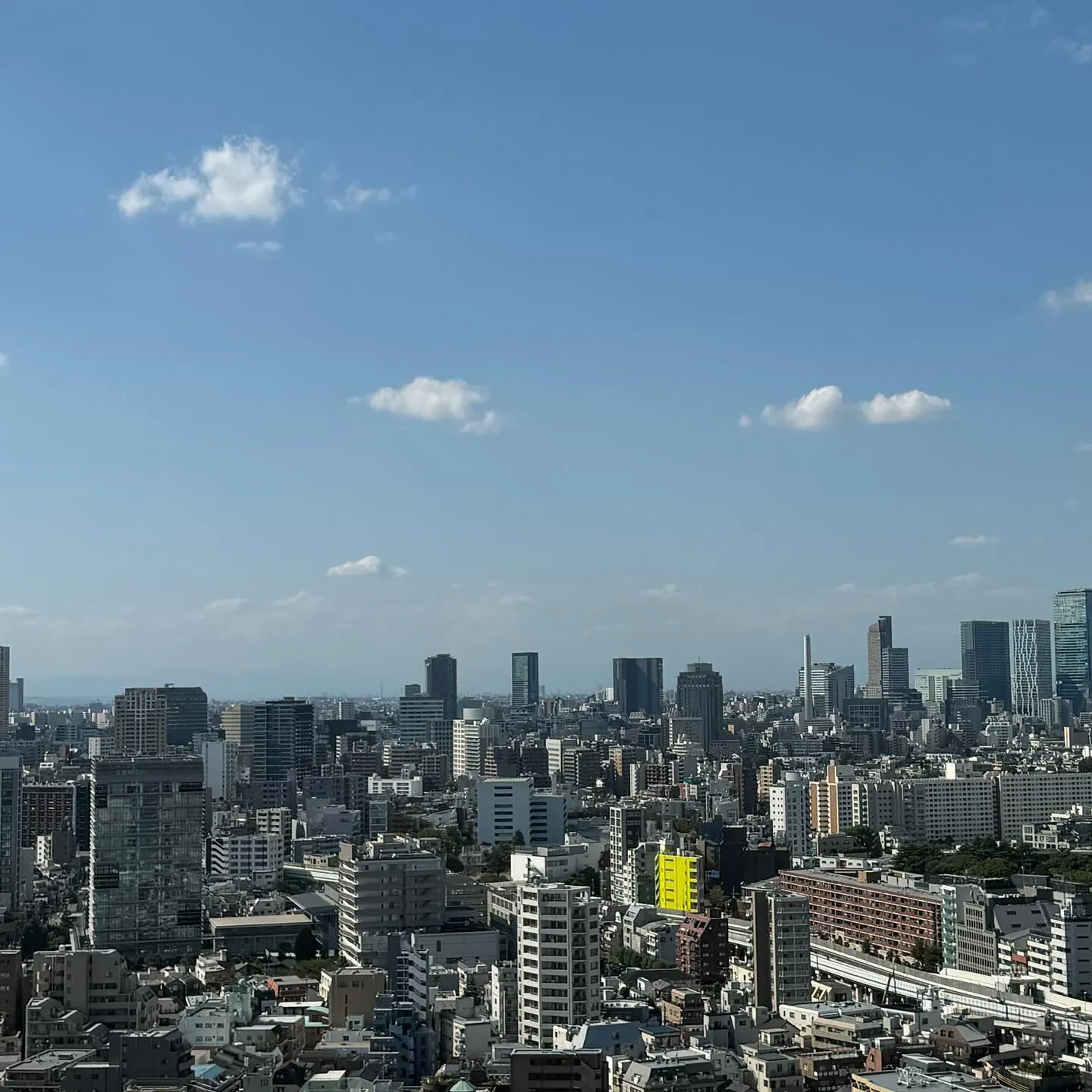 港区白金のタワーマンションからの景色。